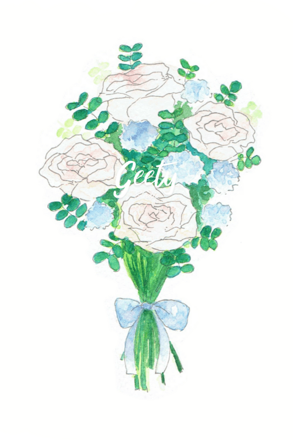 Tiny pink Valentine's rose bouquet thumbnail
